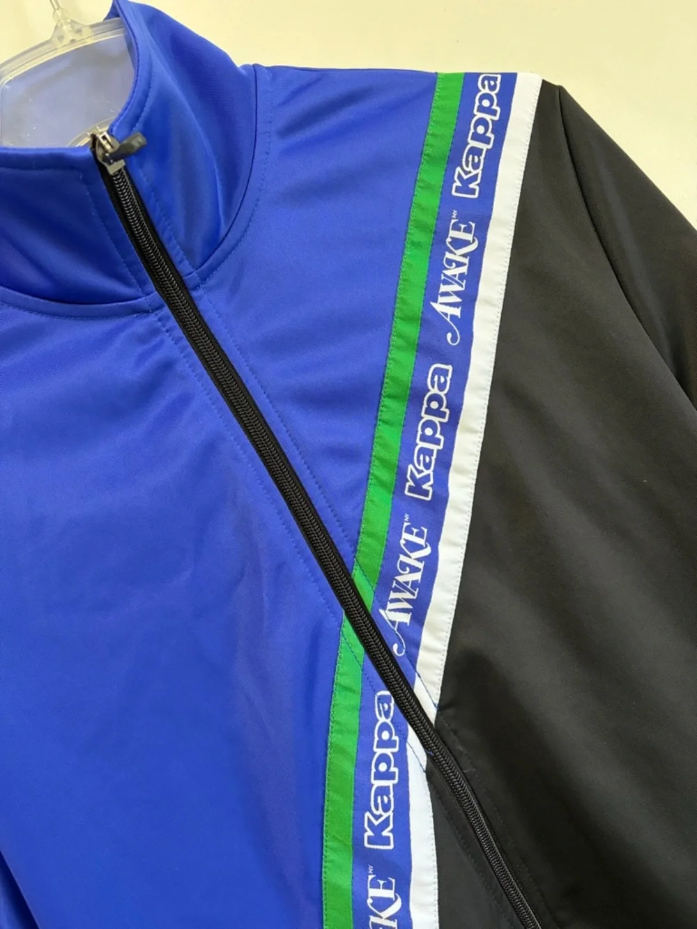 Kappa x Awake‎ NY Eldred Track Jacket Blue Black Size Medium